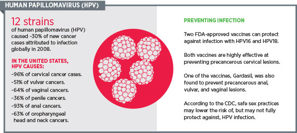 hpv cancer causing strains