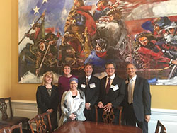 Lori Marx-Rubiner, MSW, MA (third from the left), on Capitol Hill.