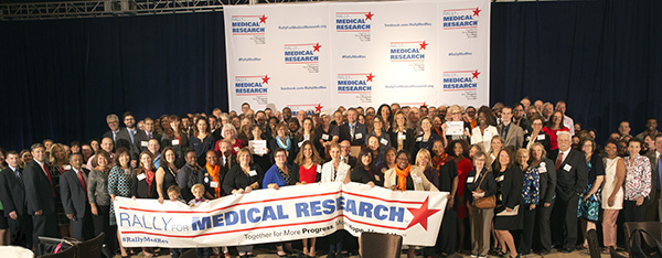 Rally for Medical Research Hill Day participants gather today before visiting their members of Congress to raise awareness about the importance of continued investment in medical research.
