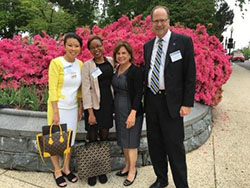 SSP participant Meisha Brown (second from the left) on Capitol Hill.