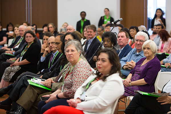 Attendees at the "Progress and Promise Against Cancer" community event in New Orleans on April 16, 2016. Photo by © AACR/Scott Morgan 2016 